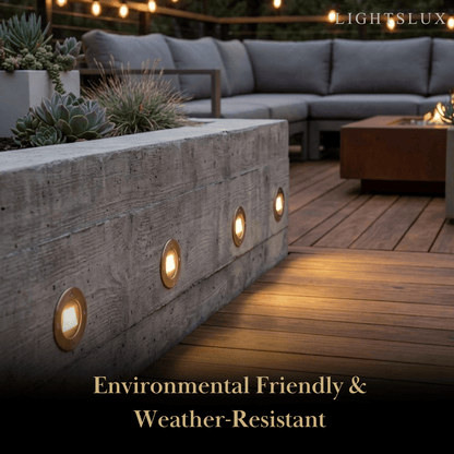 Irondale Minimalist Outdoor Deck Lights - Black