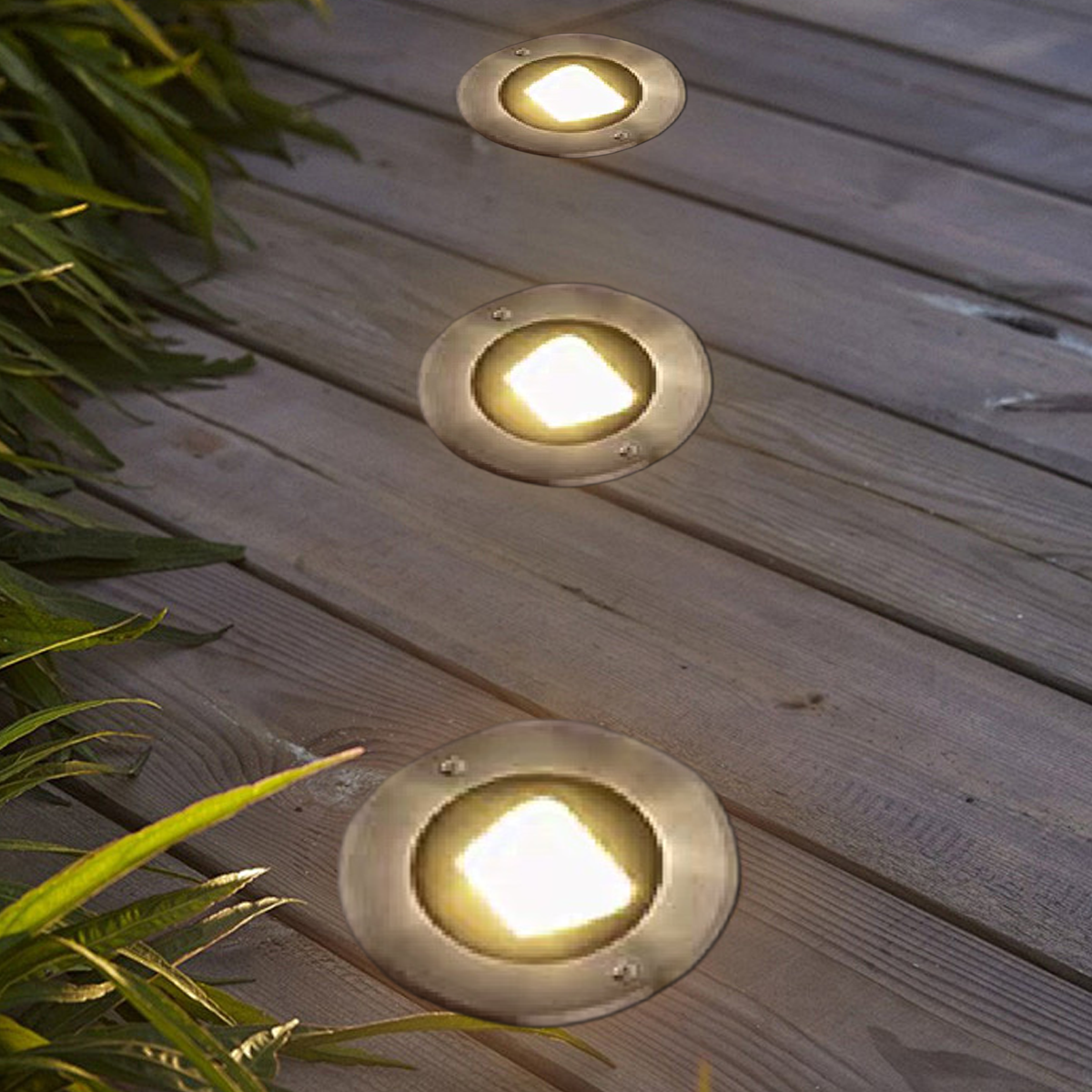 Irondale Minimalist Outdoor Deck Lights - Black