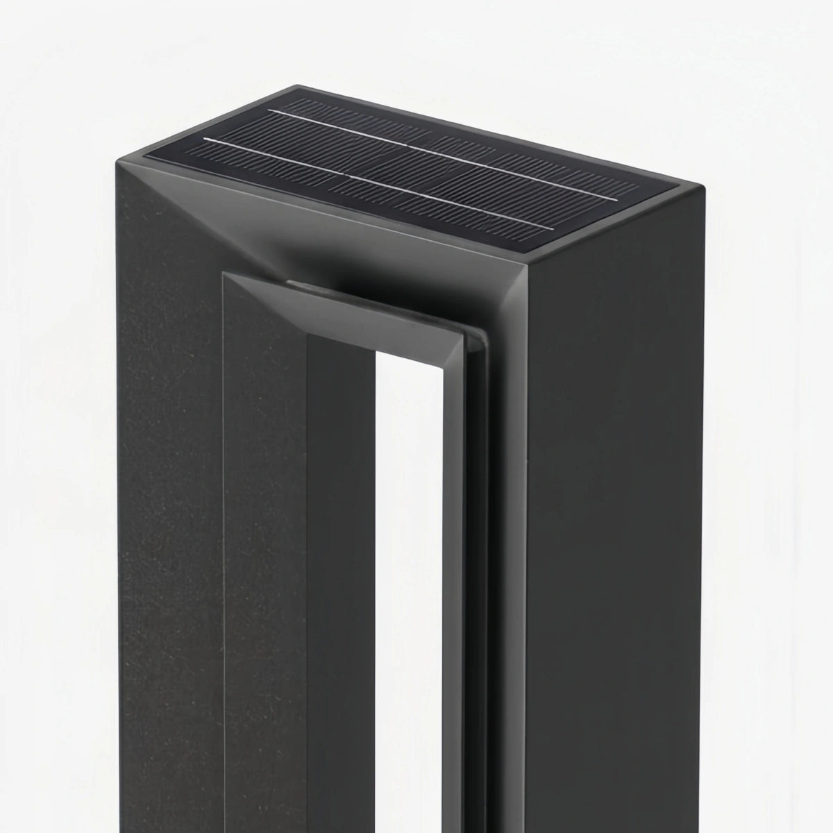 Arcato Moderne rechteckige Wegeleuchte – Schwarzes Metall/Acryl für Gartenwege