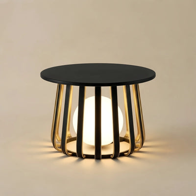 Irondale Modern Metal Solar Outdoor Floor Lamp - Weatherproof Black for Patio/Garden