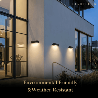 Arcato Modern Arched Outdoor Wall Lamp
