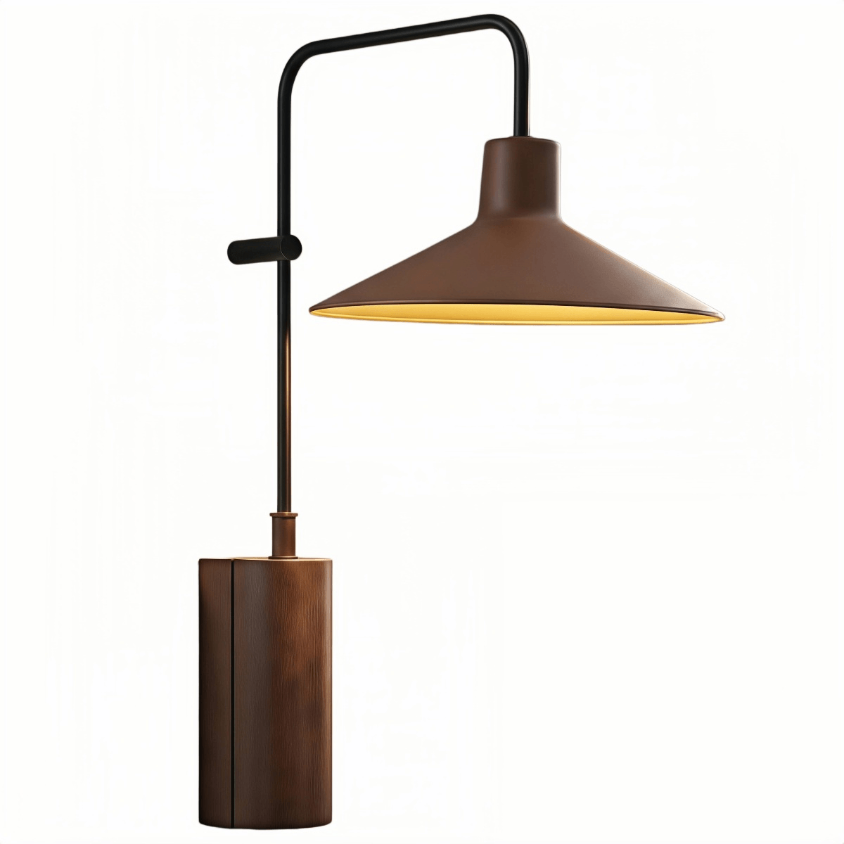 Irondale Industrial Metal Outdoor Wall Lamp - Dark Coffee Wide Cone
