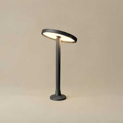 ALS776Irondale Minimalist Solar Pathway Light – Black Metal & Acrylic for Garden