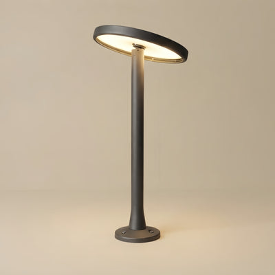 ALS776Irondale Minimalist Solar Pathway Light – Black Metal & Acrylic for Garden