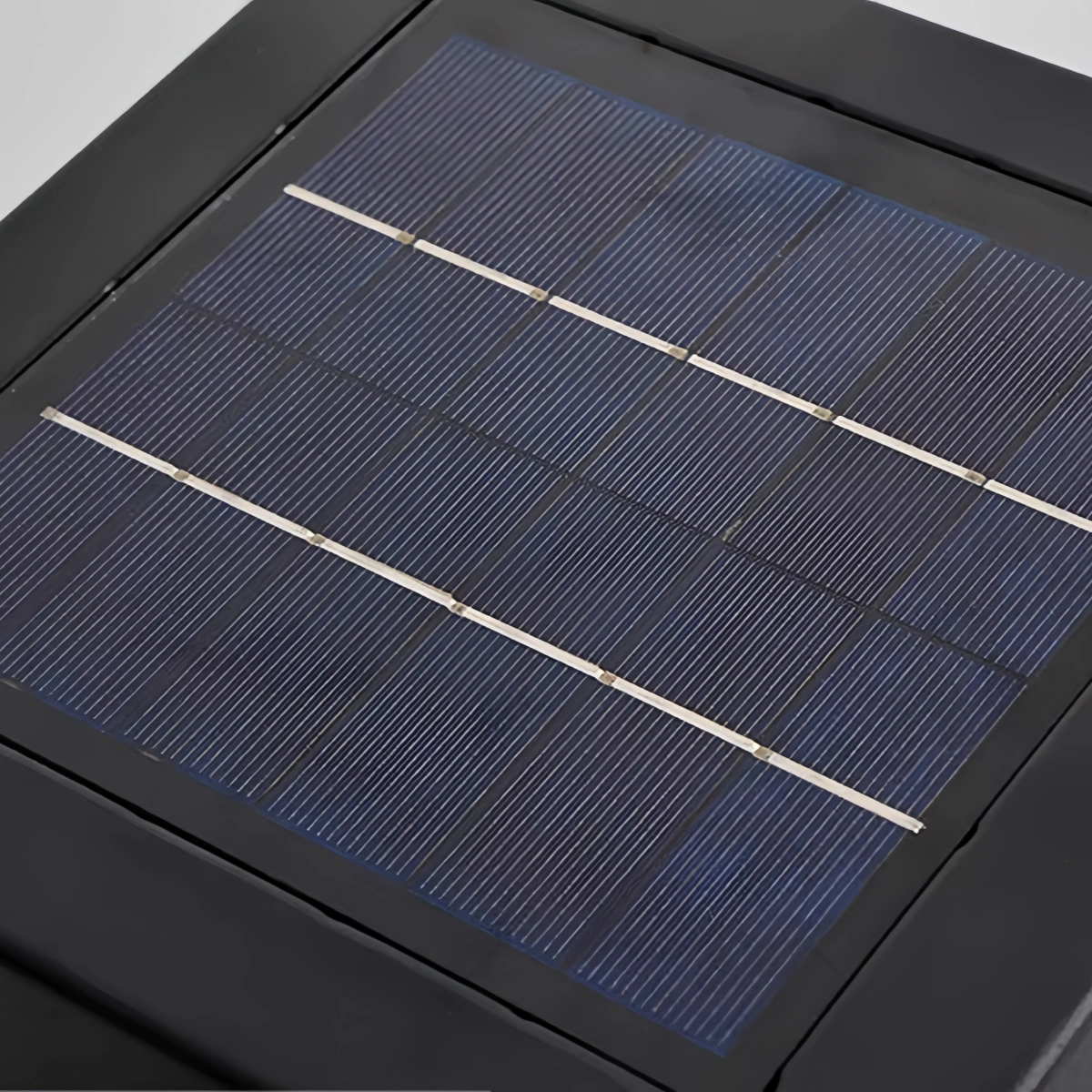 Arcato Moderne konkave Solar-Außensäulenleuchten – Schwarzes Metall für Garten/Wege