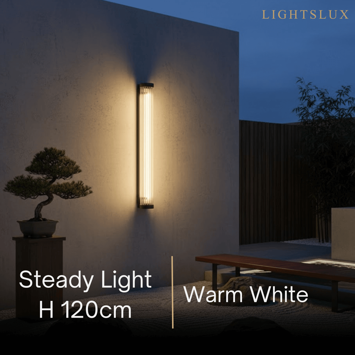 Irondale Modern Outdoor Wall Lamp – Waterproof Sensor Light for Terrace
