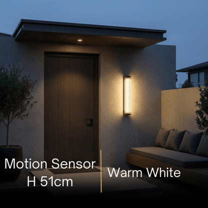 Irondale Modern Outdoor Wall Lamp – Waterproof Sensor Light for Terrace