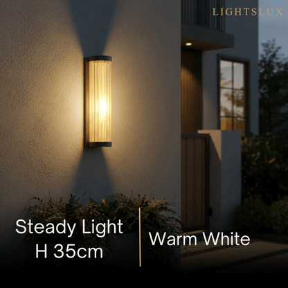 Irondale Modern Outdoor Wall Lamp – Waterproof Sensor Light for Terrace