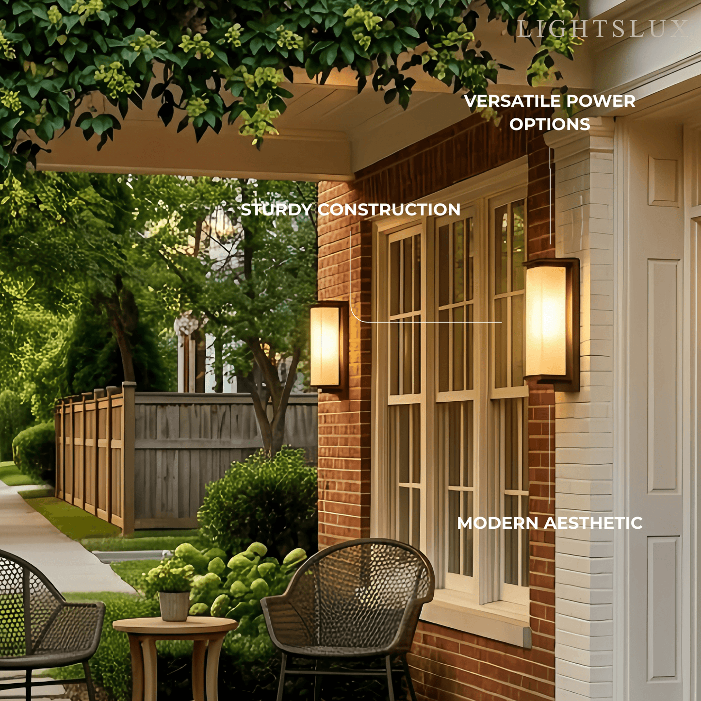 Modern Rectangular Outdoor Wall Lamp