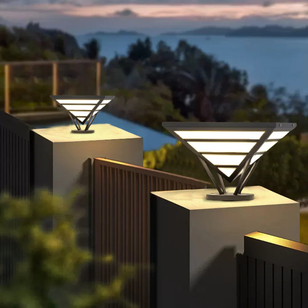 Industrial Black Pillar Light