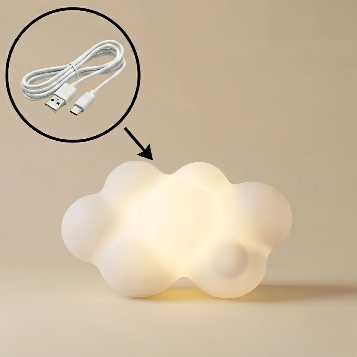 Vivara Art Deco Pathway Lights - White Acrylic Cloud Design for Patio & Garden
