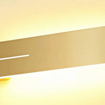 Arcato Minimalistische LED-Wandleuchte – Schwarz/Gold fürs Schlafzimmer