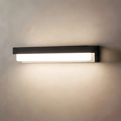 Arcato Modern Solar Linear Outdoor Wall Lamp – Metal & Acrylic Light for Exterior Walls