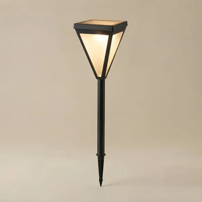 ALS836Arcato Modern Solar Outdoor Path Light -  Black Metal Design