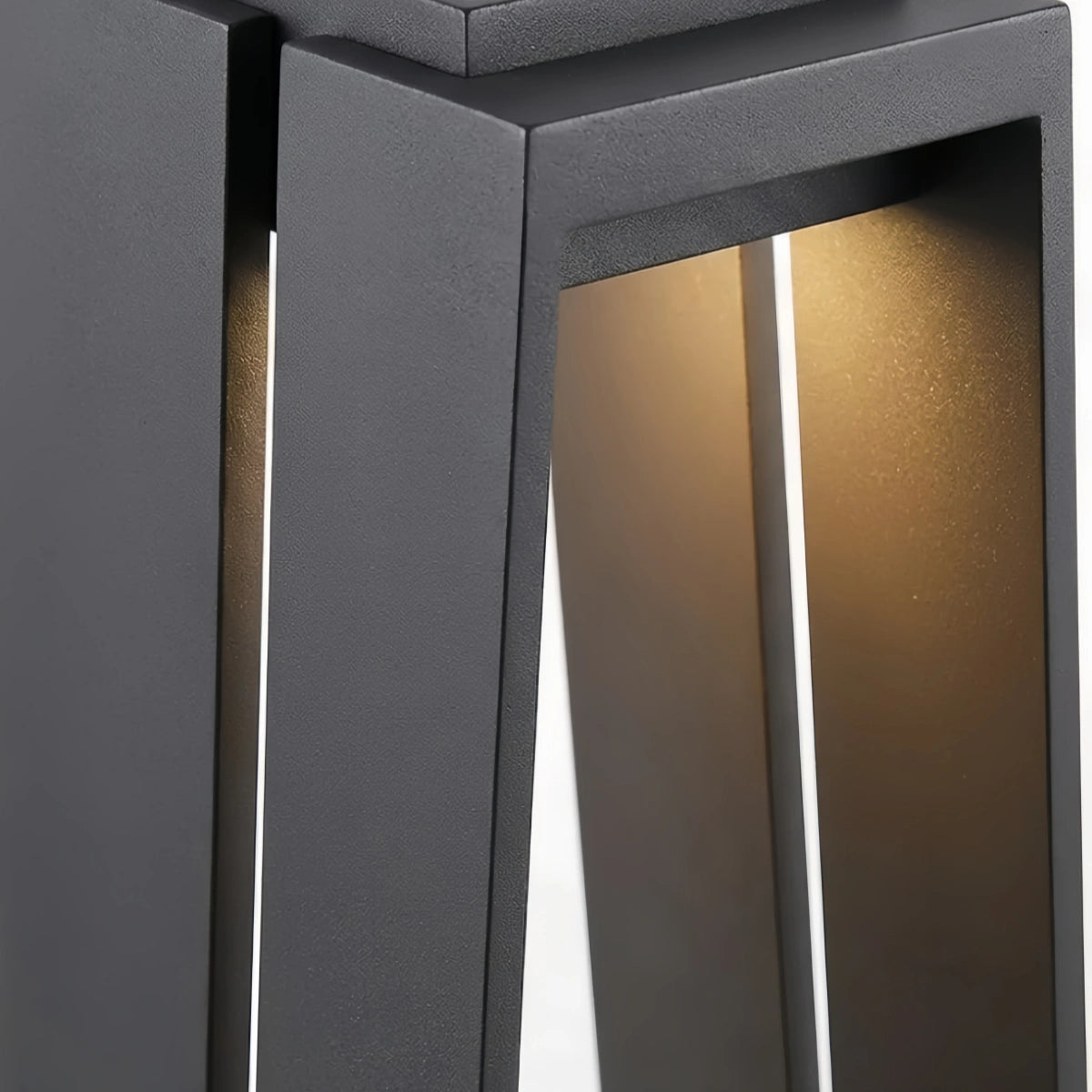 Arcato Industrielle Stehleuchte aus Metall und Glas für den Außenbereich – Schwarzes Gestell für den Garten