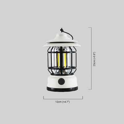 Vintage Outdoor Pathway Lights - Black/White Acrylic Resin