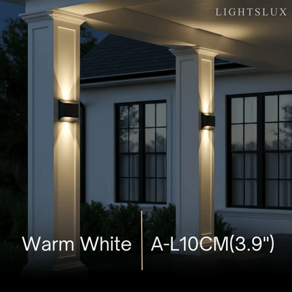 Irondale Modern Solar Sensor Wall Lamp – Black Metal Courtyard/Garden