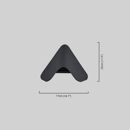 Modern Triangle Wall Lamp Dimension