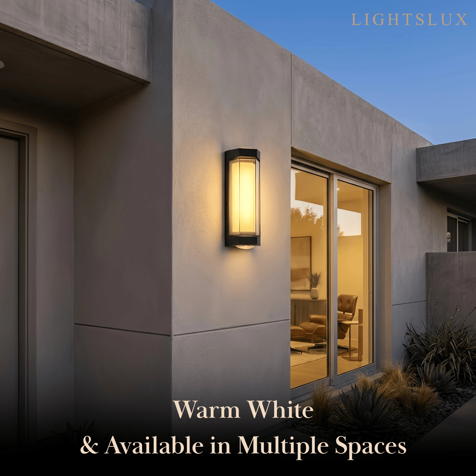 Arcato Nordic Outdoor Wall Lamp – White/Black Acrylic Light for Courtyard/Patio