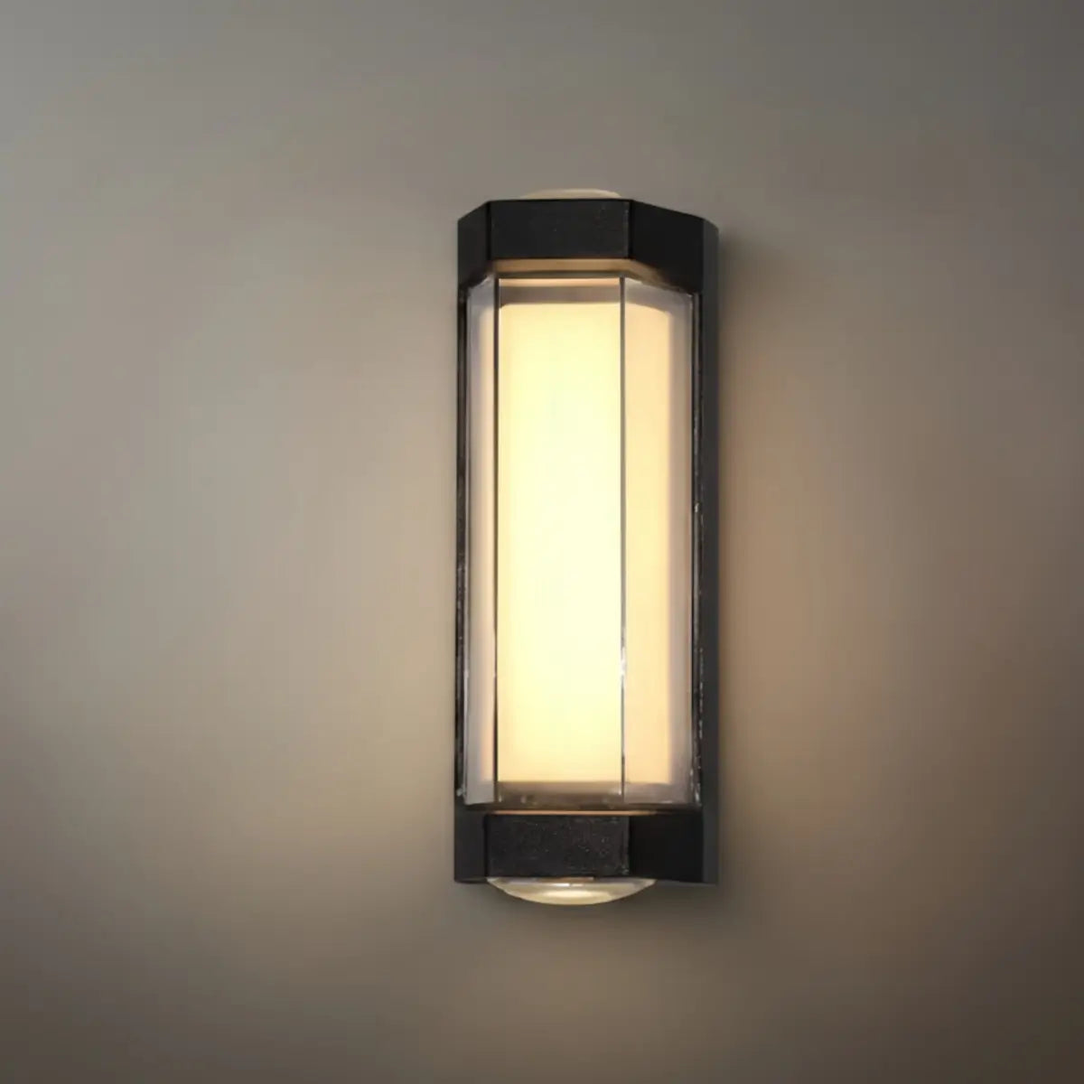 Arcato Nordic Outdoor Wall Lamp – White/Black Acrylic Light for Courtyard/Patio