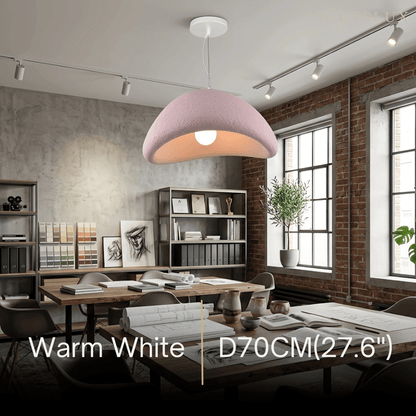 Art Deco Pink Pendant Light