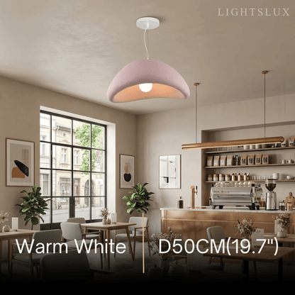 Art Deco Pink Pendant Light