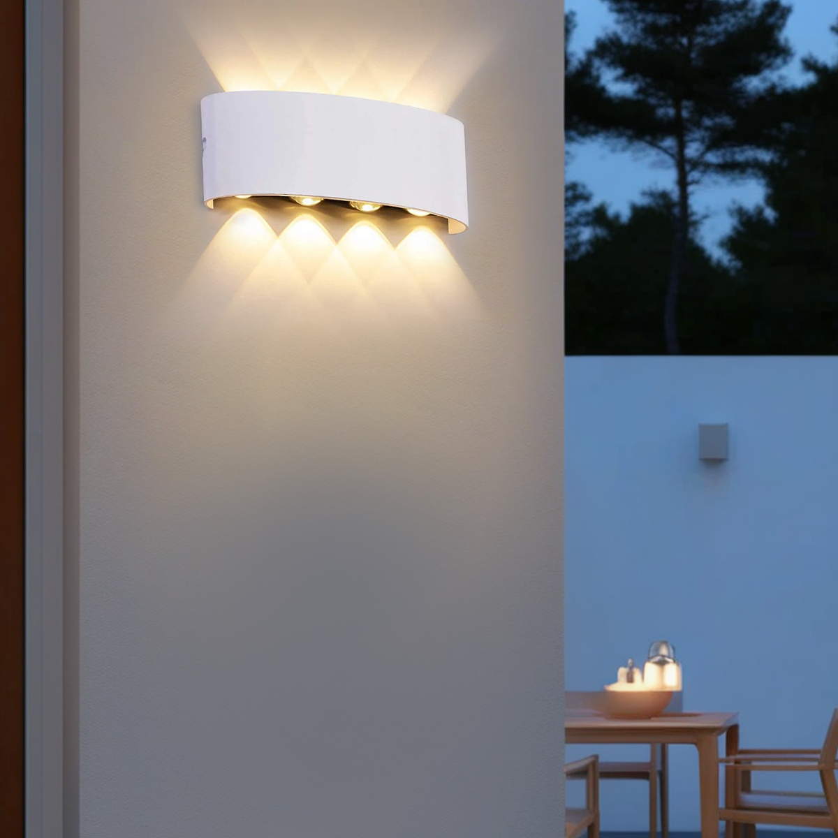 Arcato Modern Outdoor Wall Lamp - Black