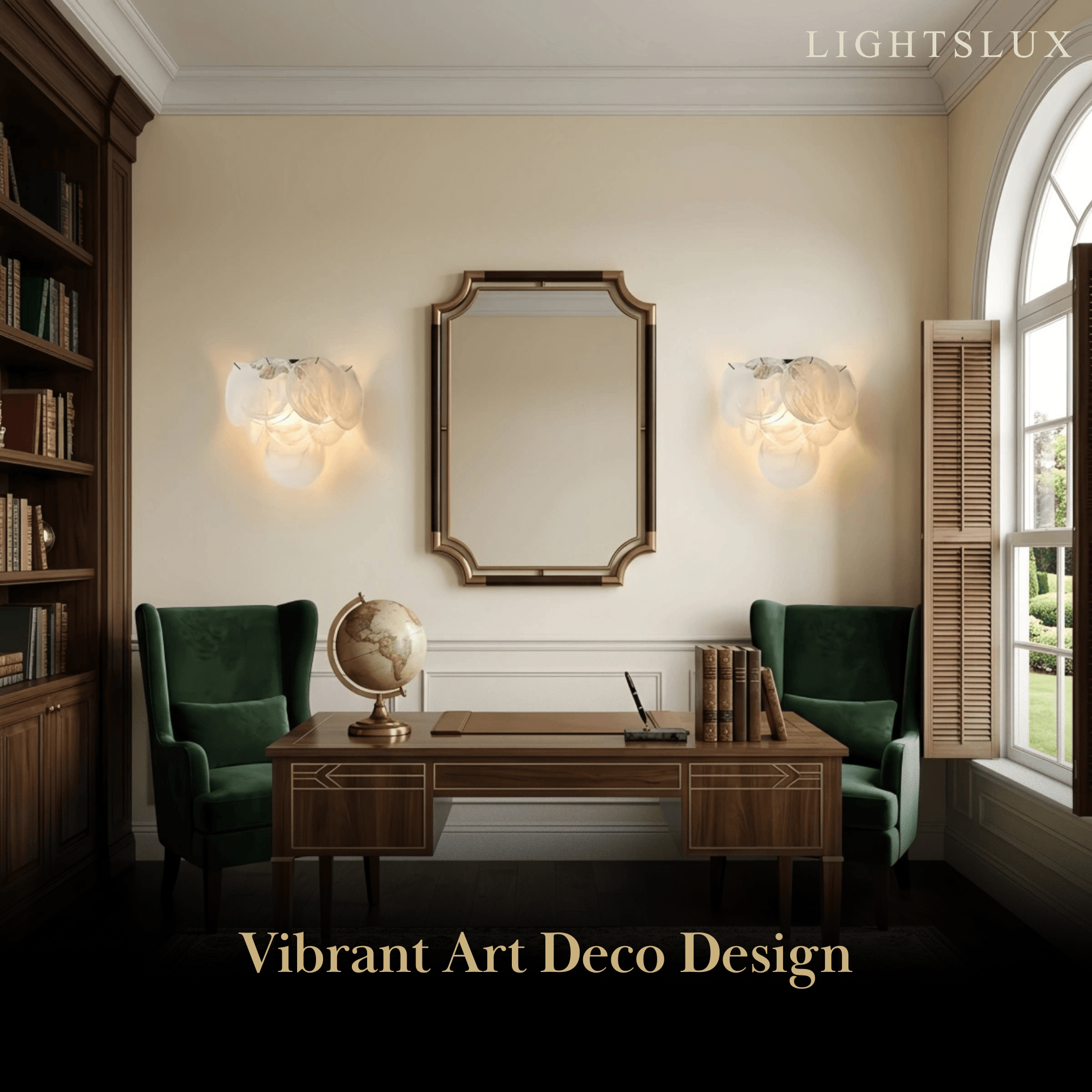 Vetro_Art_Deco_Glass_Wall_Lamp_--__Red_Green_White_Finish_for_Living_Room