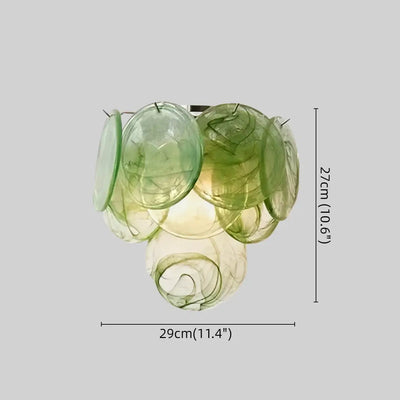 Art_Deco_Glass_Wall_Lamp_--_Iron_Body_Red_Green_White_Finish_for_size