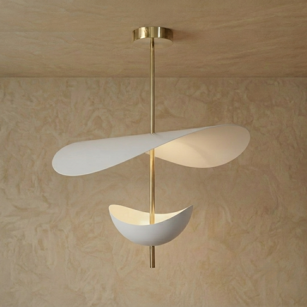 Arcato Nordic Pendant Lamp — White Layered Design for Dining Room A style