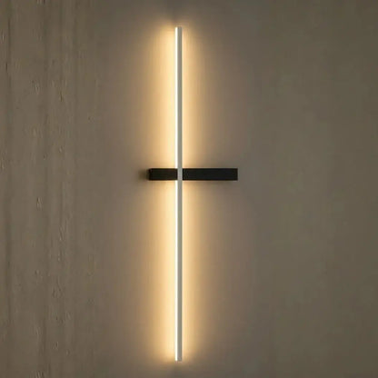 Arcato Minimalist Linear LED Wall Lamp – Black/White/ Red for Living Room