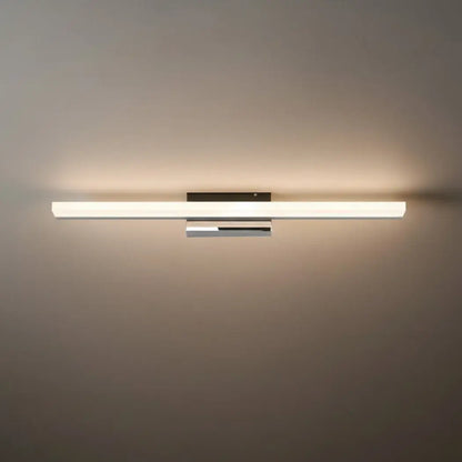 Arcato Minimalist Linear Vanity Wall Lamp – IP44 Metal in Black/Chrome Bathroom