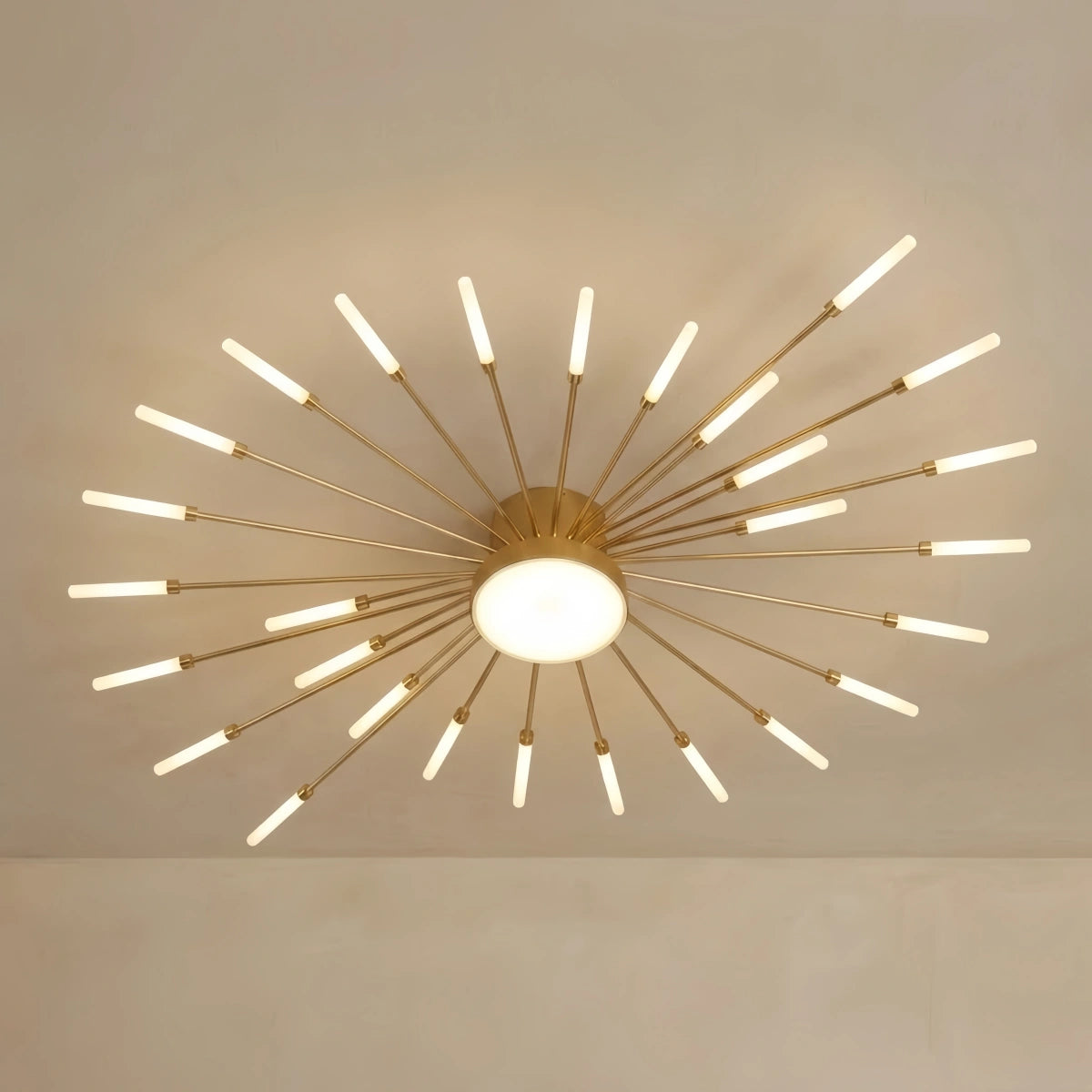 Nebula Moderne Feuerwerk Deckenleuchte – Gold/Schwarz für Schlafzimmer Esszimmer Wohnzimmer
