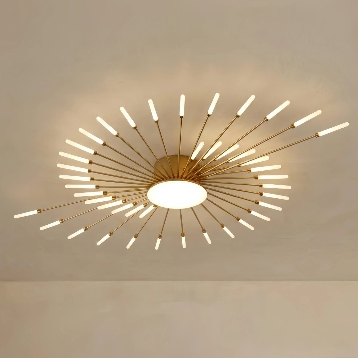 Nebula Moderne Feuerwerk Deckenleuchte – Gold/Schwarz für Schlafzimmer Esszimmer Wohnzimmer