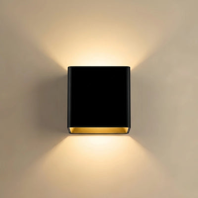 Morandia Modern Square Metal Wall Lamp - 6 Colors for Bedroom