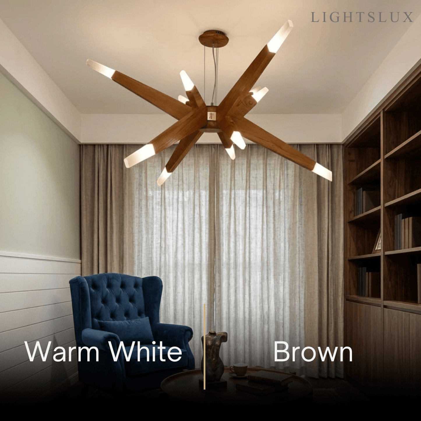 Zenno Designer Handmade Branch Wood Pendant Light - Natural