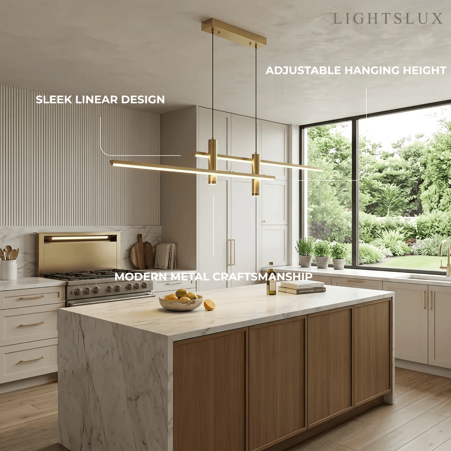 Arcato Modern Linear Pendant Light