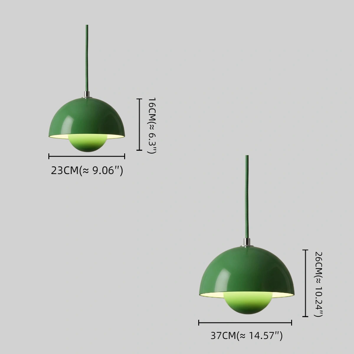 Morandia Art Deco Morandi Dome Pendelleuchte – Bunte Metalllampe fürs Schlafzimmer