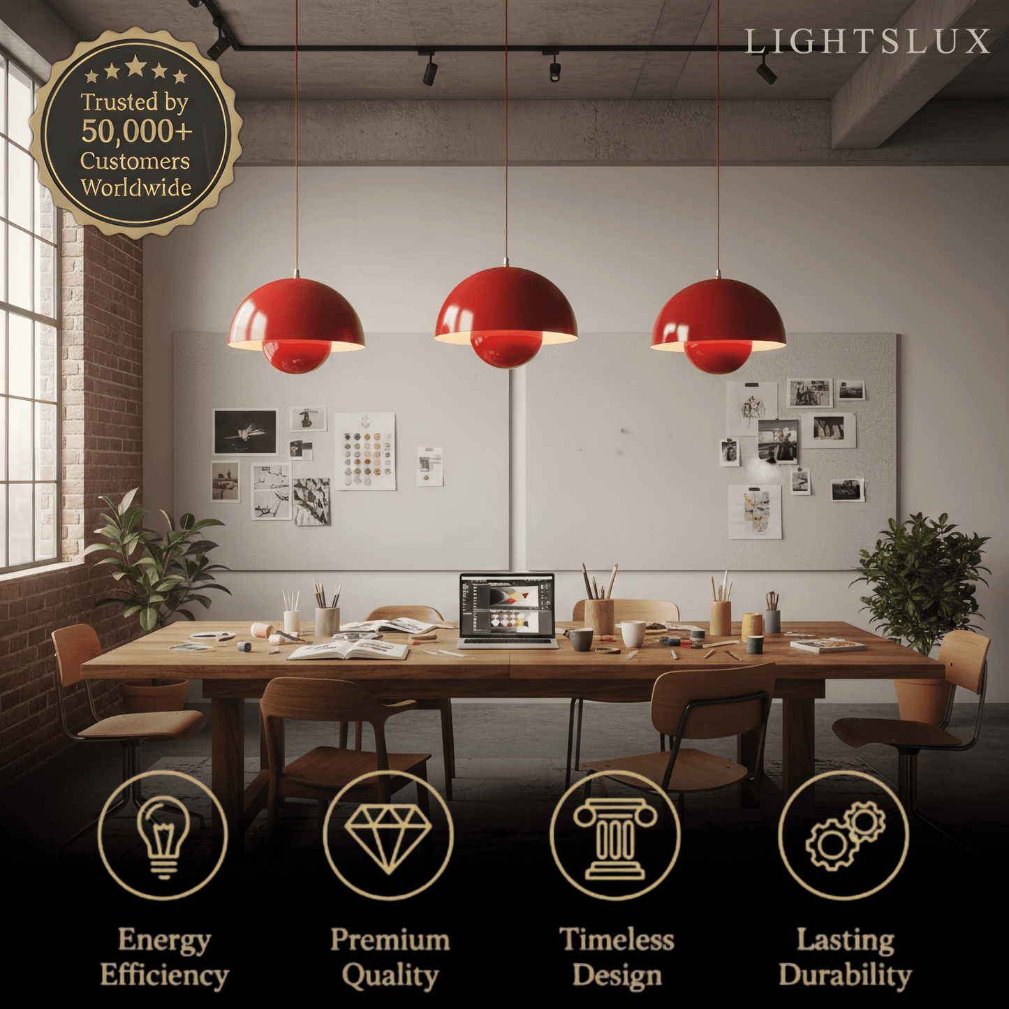 Morandia Art Deco Morandi Dome Pendant Light
