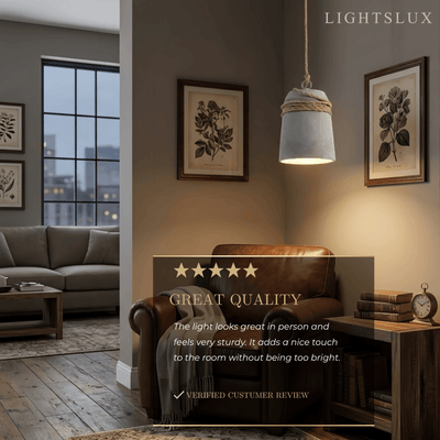 Irondale Industrial Grey Cement Pendant Light