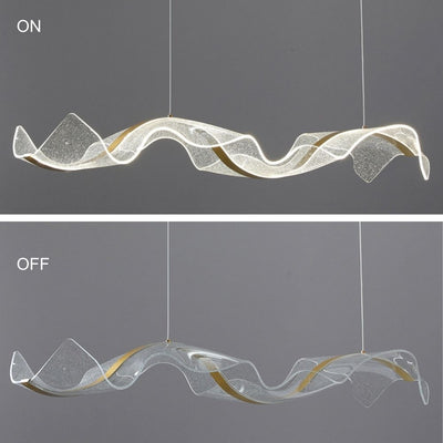 Modern Metal & Acrylic Pendant Light