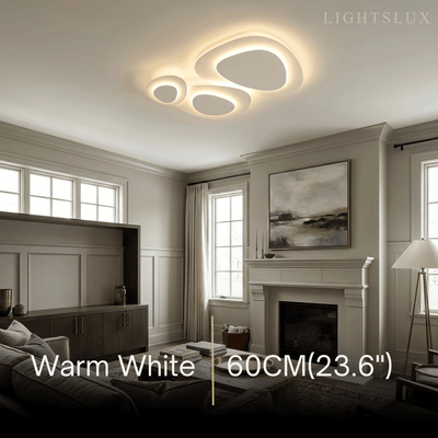 Crema Modern LED Flush Mount Ceiling Light – Nordic Metal Bedroom Fixture