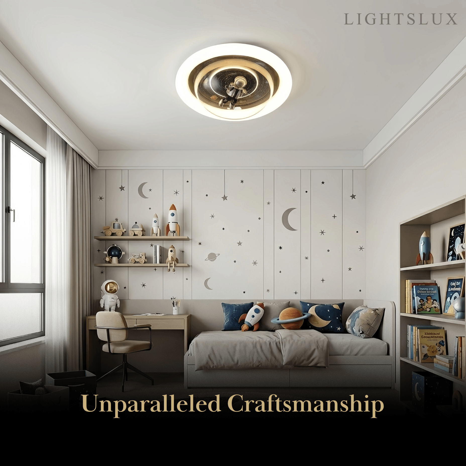 Vivara Modern Metal/Acrylic Ceiling Light - Blue