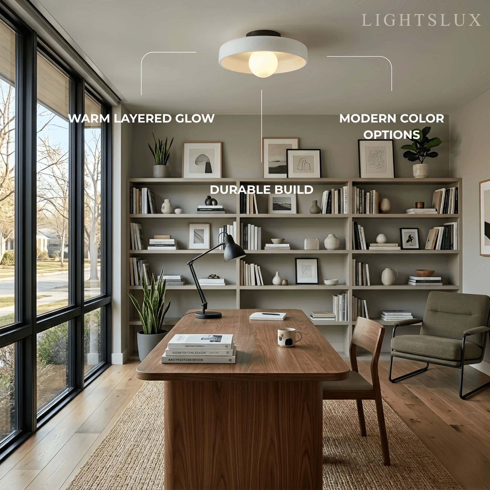 Modern_Round_Ceiling_Light_Orange