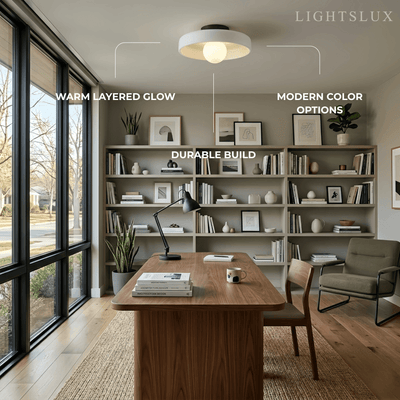 Modern_Round_Ceiling_Light_Orange