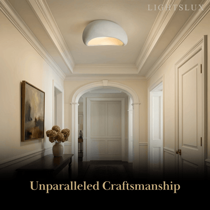 Nordic Flush Mount Ceiling Light — Resin Bread