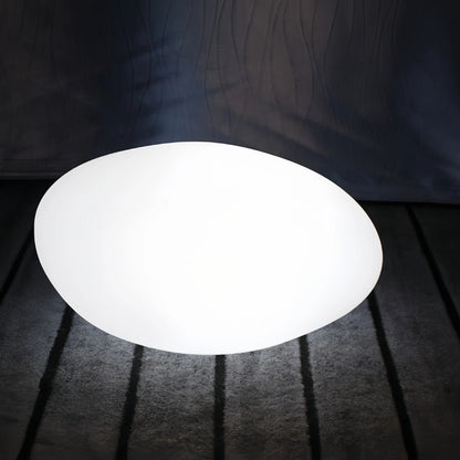 Lunara Moderne Gartenwegleuchte – Rundes Design aus weißem Acryl für den Garten