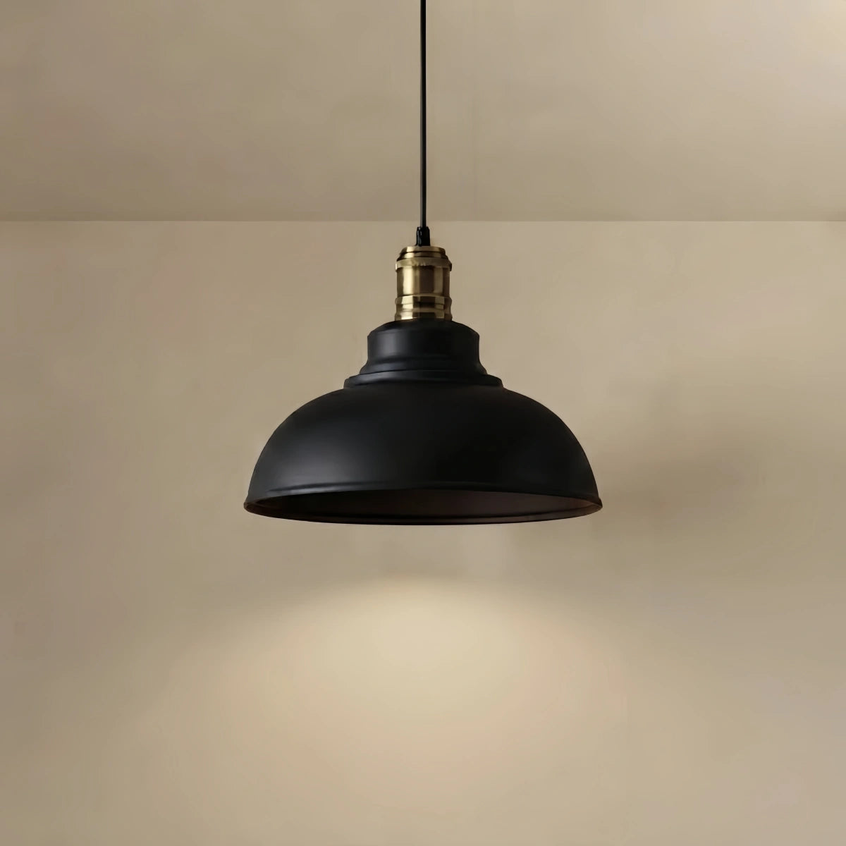 Industrial Metal Pendant Light - Copper Dome Design for Dining Room