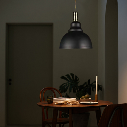 Industrial Metal Pendant Light - Copper Dome