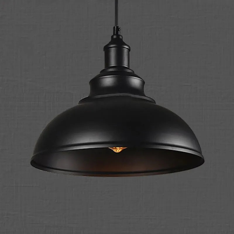 Industrial Metal Pendant Light - Copper Dome